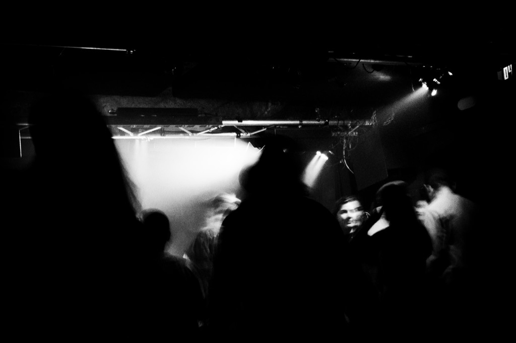 Crowd on the dance floor at a Pulse Friction night